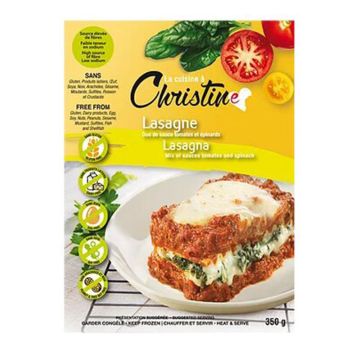 Lasagne congelée - Duo de sauces tomates et épinards