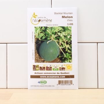 Melons biologiques  - Melon d'eau blacktail mountain  