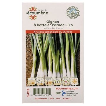 Légumes biologiques  - Oignon à botteler parade 