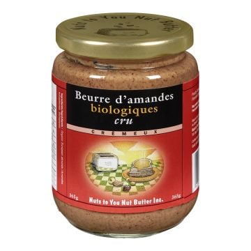 Beurre d'amandes biologiques crues - Crémeux