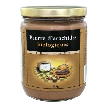 Beurre d'arachides biologiques  - Croquant  