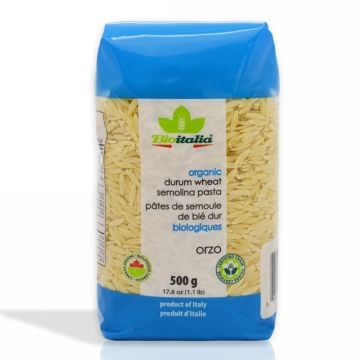 Organic Durum Wheat Semolina Orzo Pasta