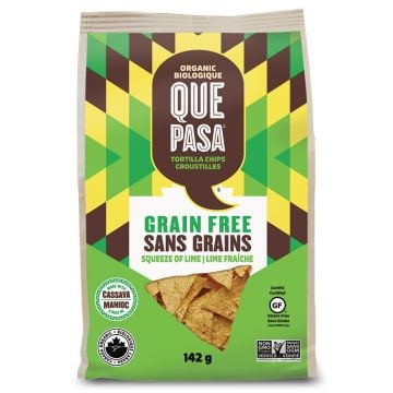 Croustilles de maïs biologiques sans grains - Lime fraîche