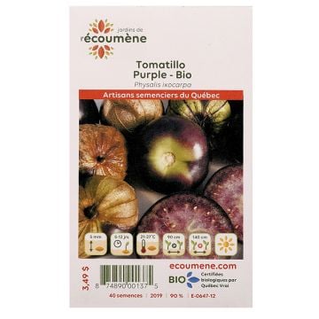 Légumes biologiques  - Tomatillo Purple 