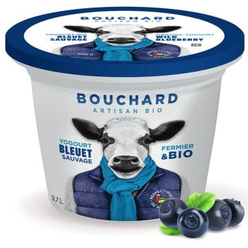 Yogourt fermier biologique 3,7% Bleuet sauvage