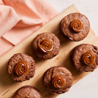 Brownies avec garniture de dulce de leche