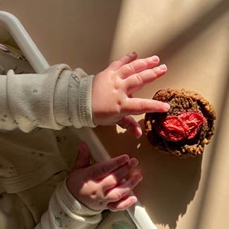 Muffins ou biscuits végétaliens aux amandes et pois chiches (par les fondatrices de Bébé mange seul)